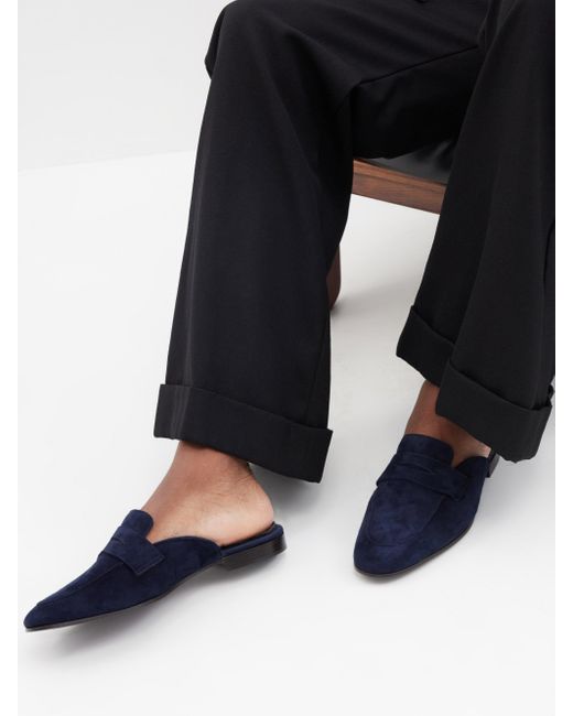 Backless penny loafers hotsell