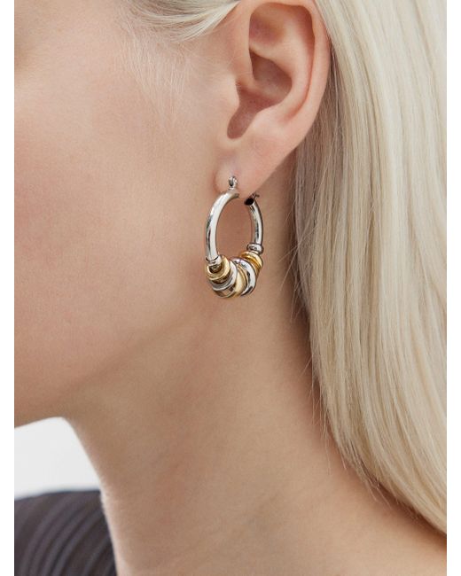 Platinum plated store hoop earrings
