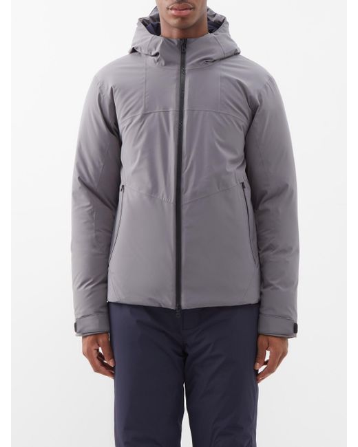 Orlebar Brown Talev Hooded Down Jacket in Gray for Men | Lyst