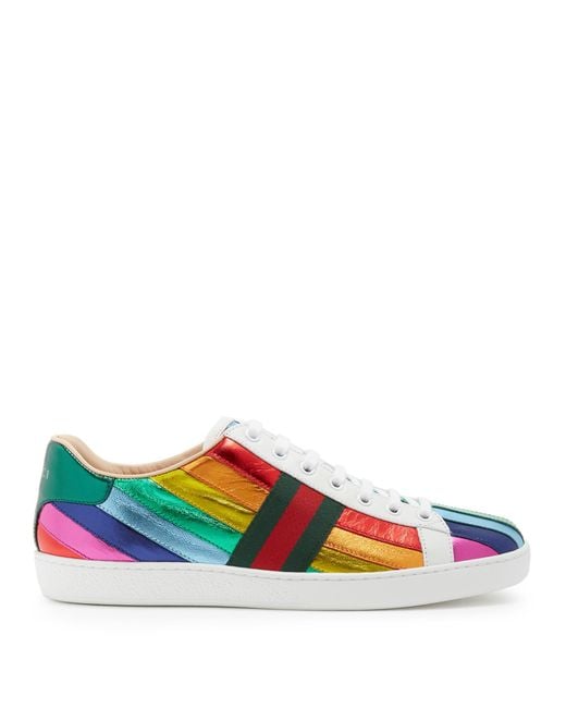 multi color gucci sneakers
