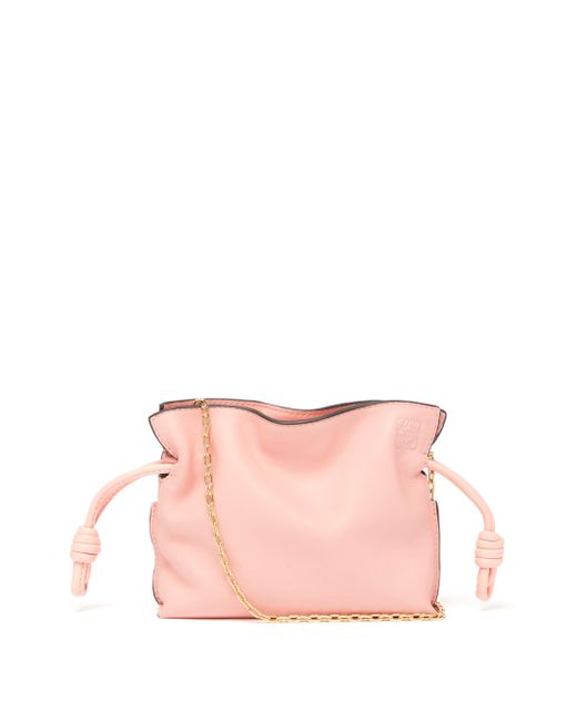 Loewe Flamenco Nano Chain-strap Leather Cross-body Bag in Light Pink ...