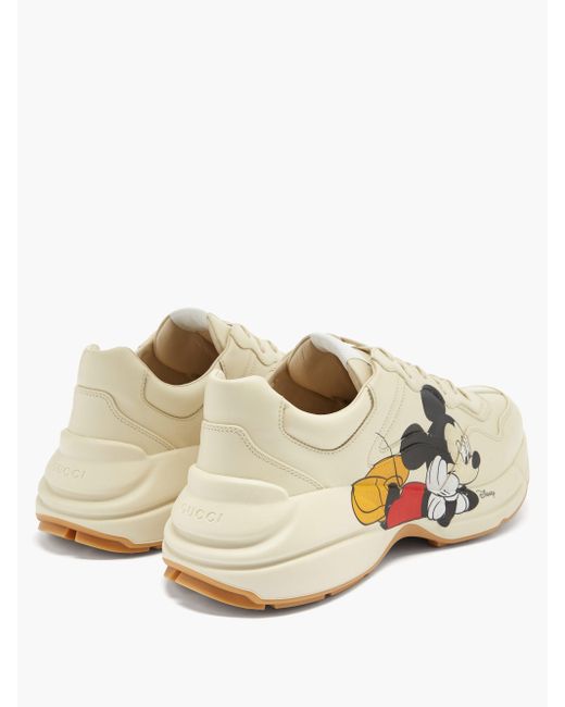Web限定 Gucci ライトン ミッキーマウス Gucci スニーカー レザースニーカー メンズファッション Buy