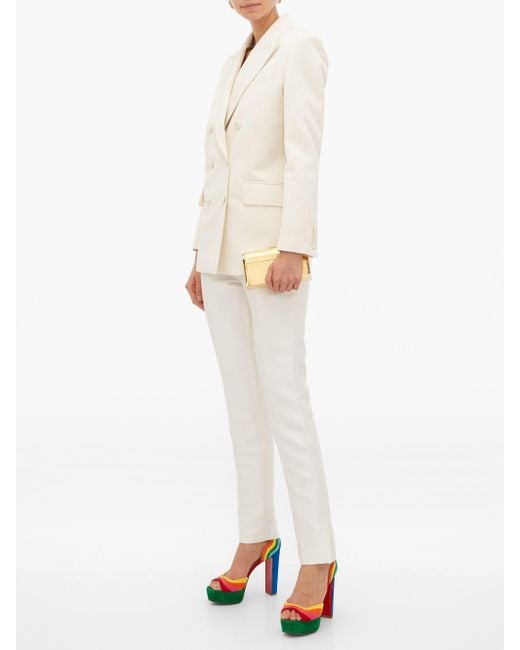 Christian Louboutin Degratissimo 130 Rainbow suede Sandals