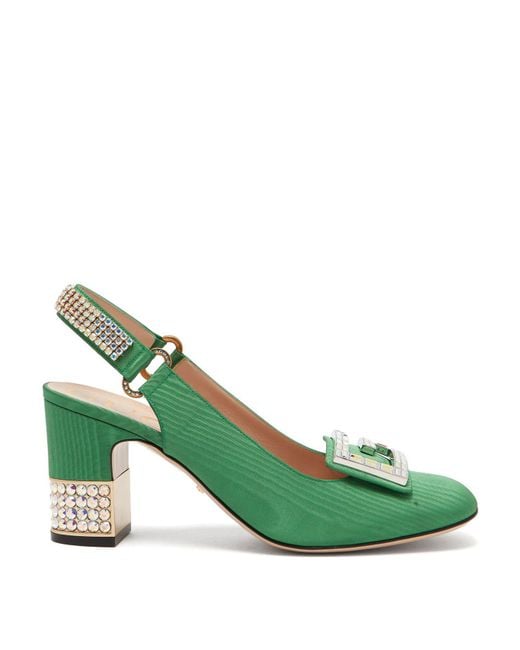 Green gucci shop pumps