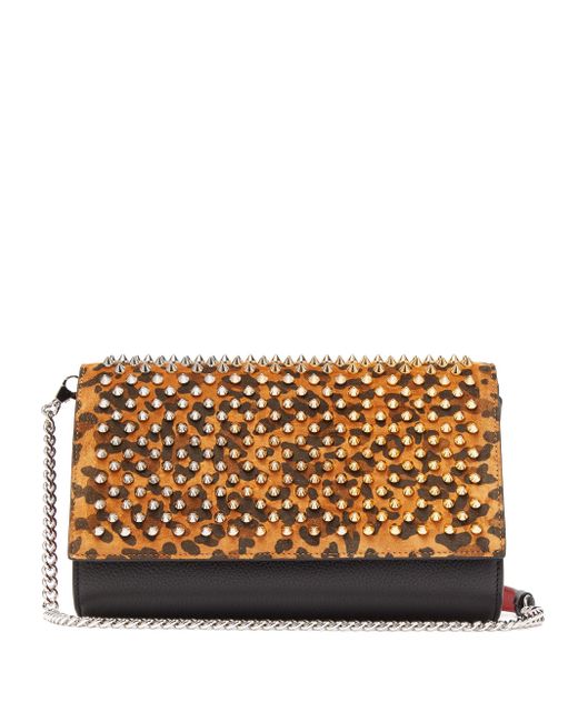 christian louboutin leopard bag