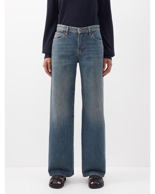 The Row Denim Eglitta Wide-leg Jeans in Denim (Blue) | Lyst