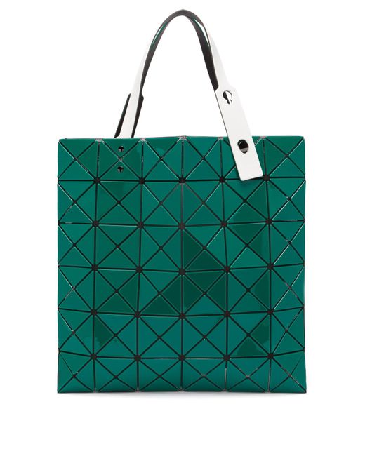 Bao Bao Issey Miyake Lucent Gloss Bi Colour Tote in Green - Lyst