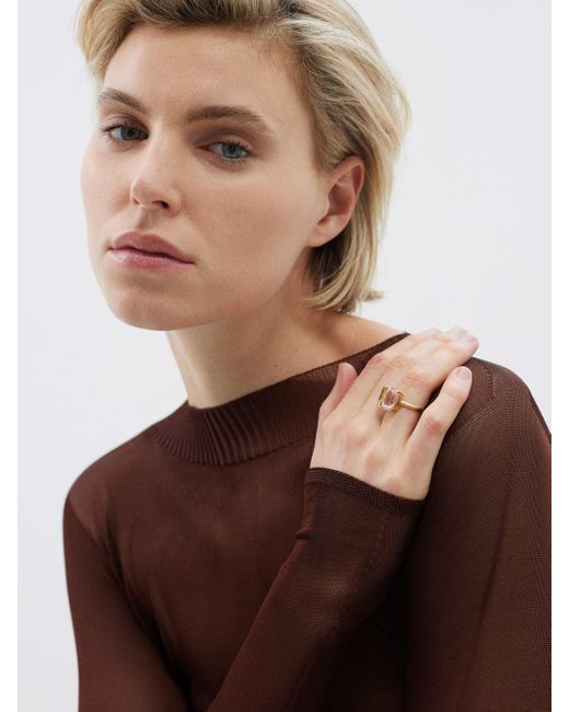 Irene Neuwirth Gemmy Gem Tourmaline & 18kt Gold Ring in Metallic Lyst