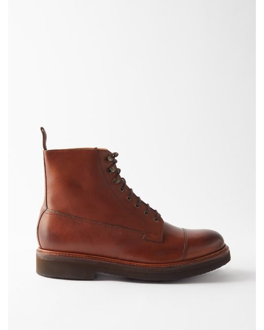 Grenson Harry Leather Boots in Tan (Brown) for Men Lyst UK