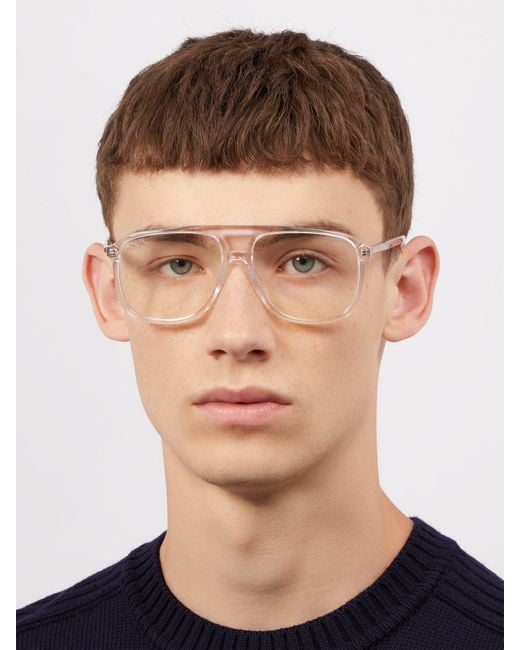 Gucci Squared-aviator Acetate Optical 