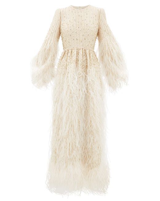 valentino feather dress