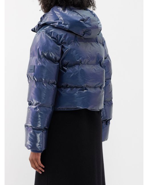 Rains Alta Waterproof Hooded Puffer Jacket in Blue Lyst