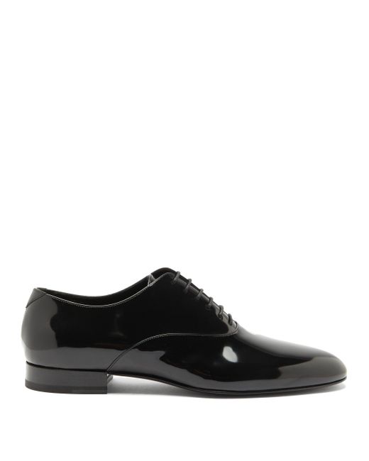 Chaussures oxford en cuir verni Smoking Saint Laurent pour homme en coloris  Noir | Lyst