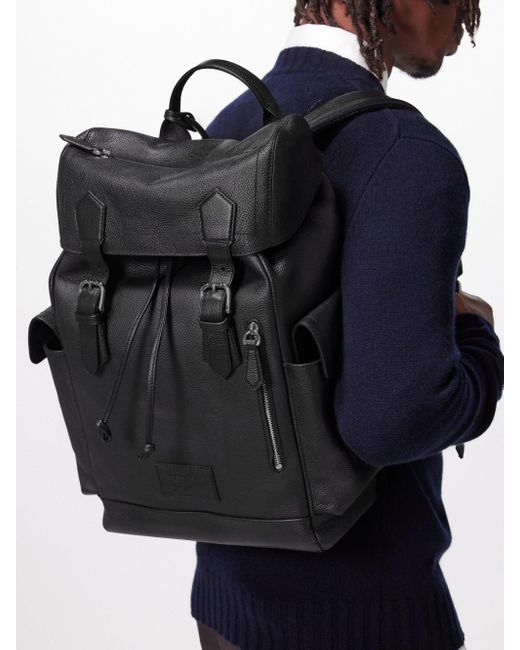 Polo ralph lauren sale pebbled leather backpack