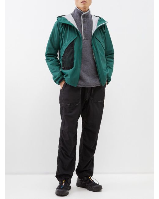 Goldwin Pertex Shieldair Technical Hooded Jacket in Green for Men