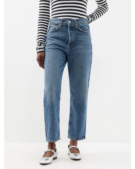 Agolde 90's Cropped Jeans in Blue