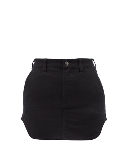 WARDROBE.NYC X Carhartt Dearborn Organic Cotton Mini Skirt in Black - Lyst