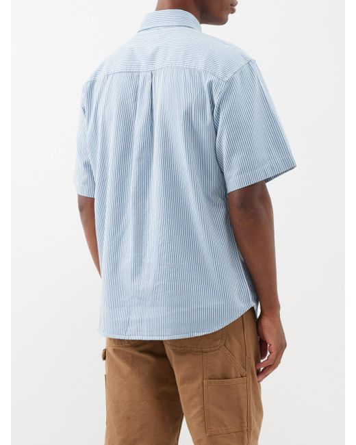 Chemise en sergé de coton rayé à logo Terrell Carhartt WIP pour homme en  coloris Bleu | Lyst