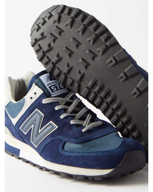 New balance 'made in the uk' 620 blue suede/mesh trainers cheap