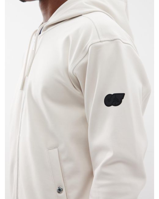 ALPHATAURI Taurobran Waterproof-jersey Zipped Hoodie in White for ...