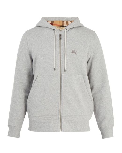 Burberry Fordson Hooded Cotton jersey Sweatshirt in Grey for Men