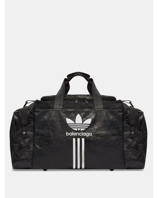 Balenciaga X Adidas Leather Holdall in Black for Men Lyst