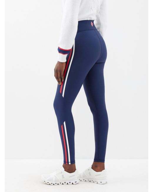 The Upside Playback High-rise Jersey Leggings in Blue