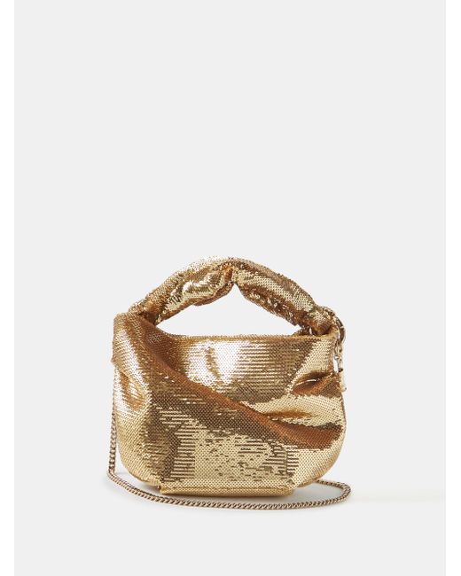 Jimmy Choo Bonny Sequinned Chainstrap Clutch Bag in Metallic Lyst
