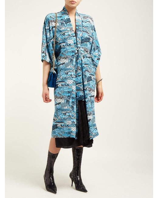 balenciaga kimono dress