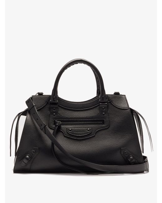 Balenciaga Neo Classic City Medium Grained-leather Bag in Black for Men |  Lyst