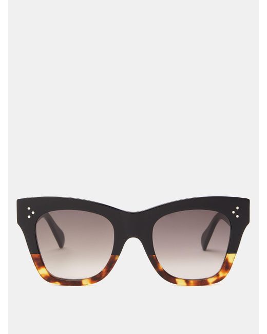 Celine Gradient Square Acetate Sunglasses in Brown | Lyst Canada