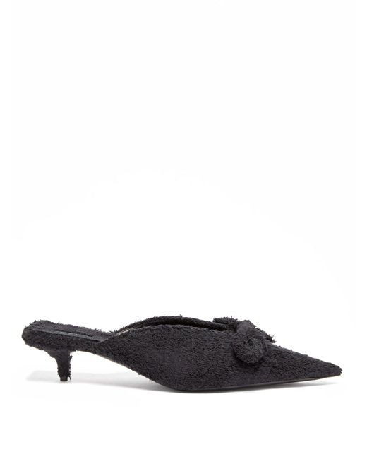 balenciaga scrunch knife mules