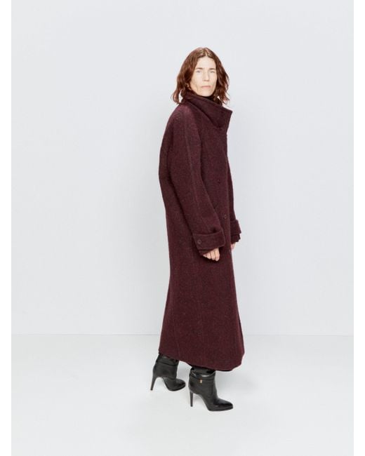 Belted shop blanket coat