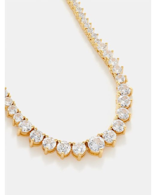Crystal Haze Jewelry Natural Tiara Cubic Zirconia & 18kt Gold-plated Necklace