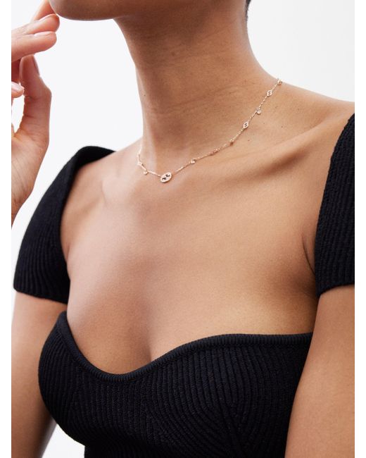 Gucci rose shop gold necklace