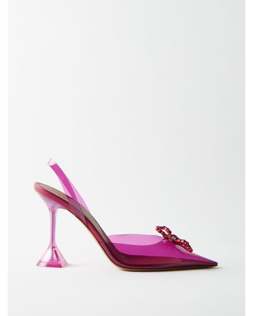 amina muaddi pvc pumps