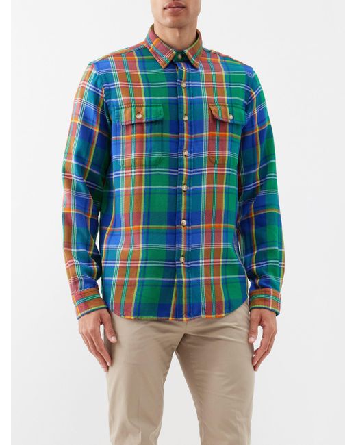 Chemise a carreaux ralph online lauren homme