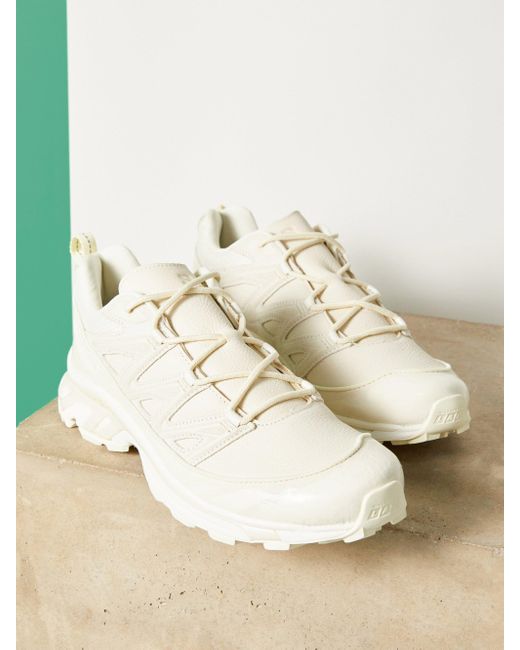 Faux leather hotsell trainers mens