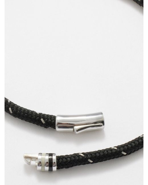 Miansai Metallic Juno Cord & Sterling-silver Bracelet for men