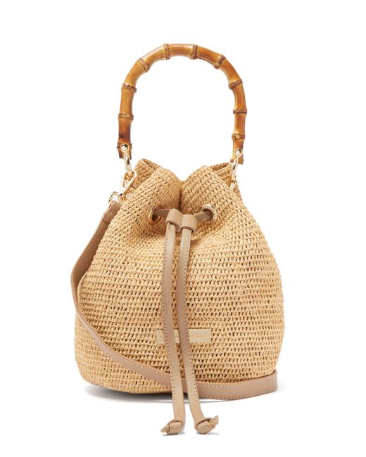 Heidi Klein Savannah Bay Mini Bamboo-handle Raffia Bag in Natural | Lyst UK
