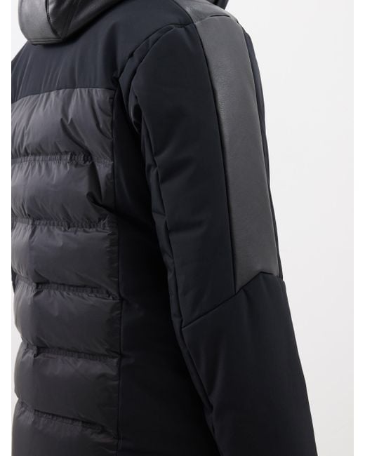 Sportalm Faux-leather Trimmed Quilted Down Ski Jacket in Black for Men ...