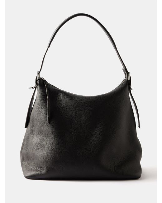 Lemaire Grained-leather Shoulder Bag in Black for Men | Lyst