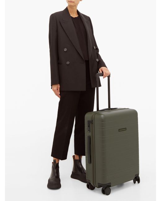 dark green suitcase