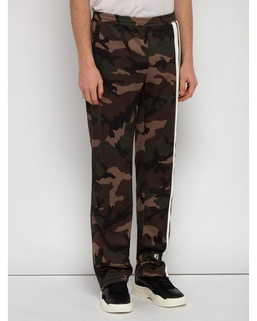 camouflage track pants