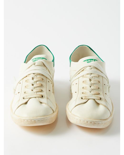 Balenciaga X Adidas Stan Smith Distressed Leather Trainers | Lyst Australia