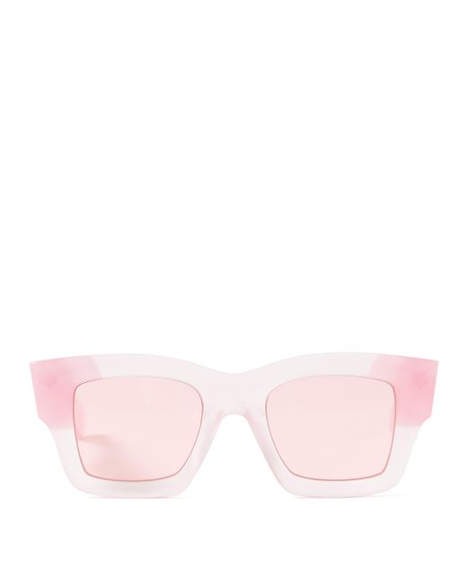 Jacquemus Square-frame Acetate Sunglasses in Pink | Lyst