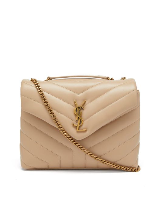saint laurent loulou small beige