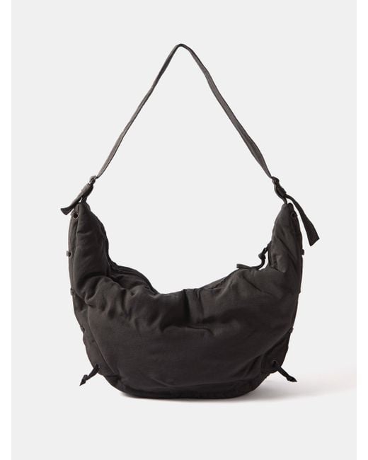 Lemaire Soft Game Nylon Cross-body Bag in Black for Men | Lyst