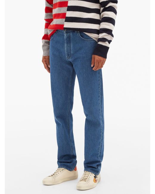 Gucci レザー エース ミッキーマウス レザースニーカー メンズ Lyst