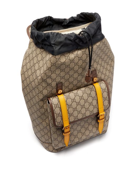 Gucci Soft GG Supreme Backpack in Black for Men